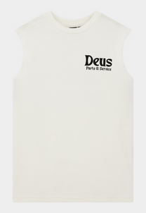Antique White גופיית גברים Knucklebones Muscle Dirty White DEUS EX MACHINA