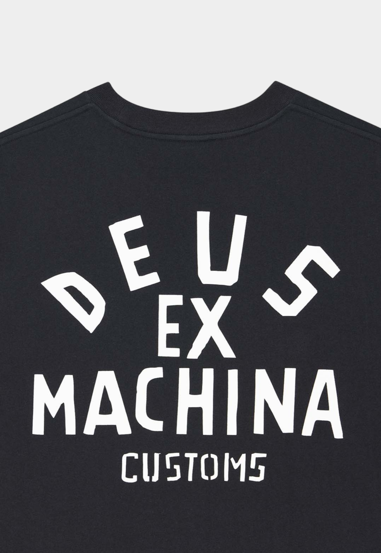 Dark Slate Gray חולצת טי גברים Pisstin Tee Vintage White DEUS EX MACHINA