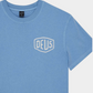 Cornflower Blue טי שירט קצרה לגברים Shield Garment Dyed Tee Bonnie Blue DEUS EX MACHINA