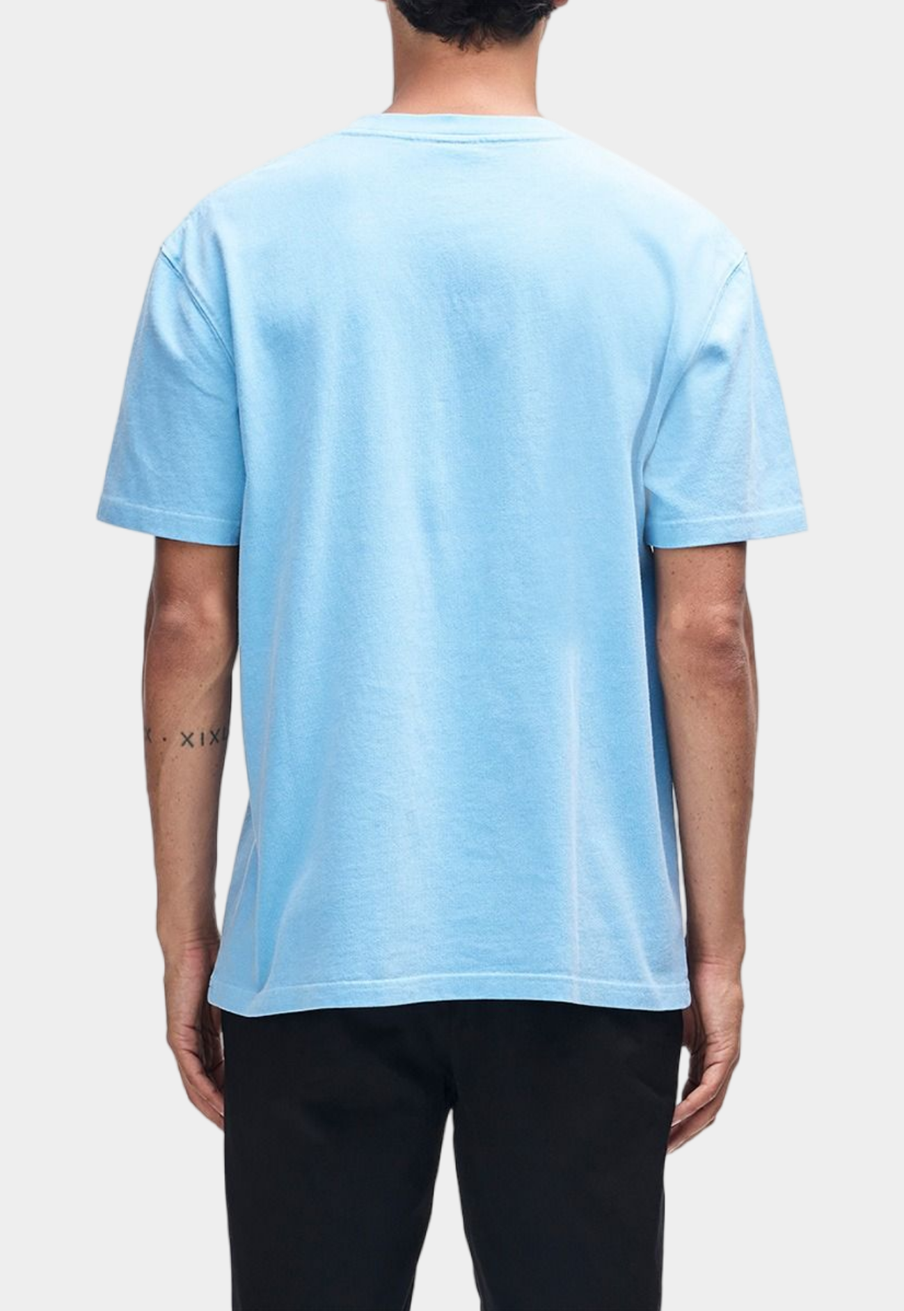 Lavender טי שירט קצרה לגברים Shield Garment Dyed Tee Bonnie Blue DEUS EX MACHINA
