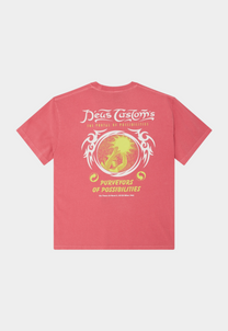 Lavender חולצת טי שירט קצרה לגברים Out Of Reach Tee Anthracite DEUS EX MACHINA
