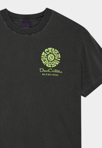 Dark Slate Gray חולצת טי שירט קצרה לגברים Canggu Address Tee Anthracite DEUS EX MACHINA