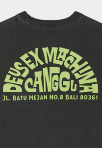 Dark Slate Gray חולצת טי שירט קצרה לגברים Canggu Address Tee Anthracite DEUS EX MACHINA