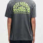 Lavender חולצת טי שירט קצרה לגברים Canggu Address Tee Anthracite DEUS EX MACHINA