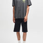 Lavender חולצת טי שירט קצרה לגברים Canggu Address Tee Anthracite DEUS EX MACHINA