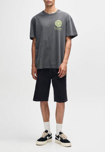 Lavender חולצת טי שירט קצרה לגברים Canggu Address Tee Anthracite DEUS EX MACHINA