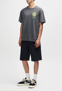 Lavender חולצת טי שירט קצרה לגברים Canggu Address Tee Anthracite DEUS EX MACHINA