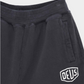 Dark Slate Gray מכנסי שורטס פוטר לגברים Shield Garment Dyed Track Short Black DEUS EX MACHINA
