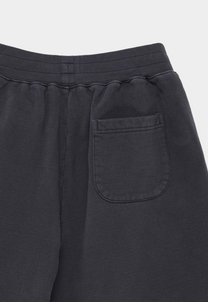 Dark Slate Gray מכנסי שורטס פוטר לגברים Shield Garment Dyed Track Short Black DEUS EX MACHINA