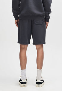 Lavender מכנסי שורטס פוטר לגברים Shield Garment Dyed Track Short Black DEUS EX MACHINA