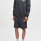 Lavender מכנסי שורטס פוטר לגברים Shield Garment Dyed Track Short Black DEUS EX MACHINA