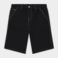Black מכנסי שורטס אריג לגברים Stringer Walk Short Anthracite DEUS EX MACHINA