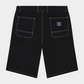 Black מכנסי שורטס אריג לגברים Stringer Walk Short Anthracite DEUS EX MACHINA