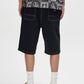 Black מכנסי שורטס אריג לגברים Stringer Walk Short Anthracite DEUS EX MACHINA