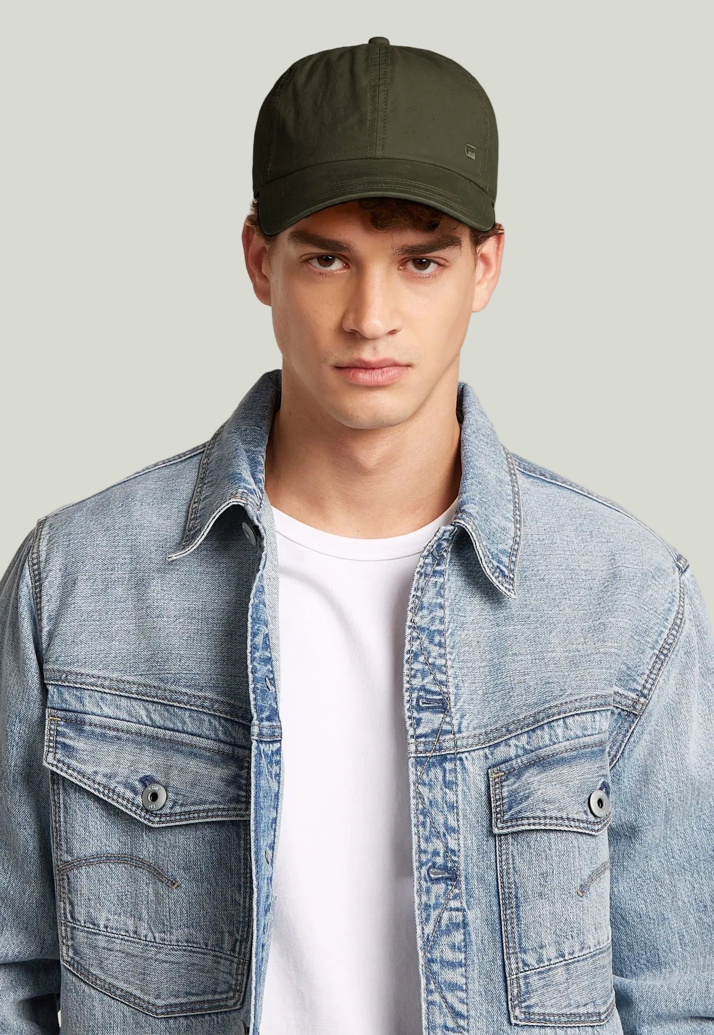 Light Gray כובע מצחיה לגברים Avernus Baseball G STAR