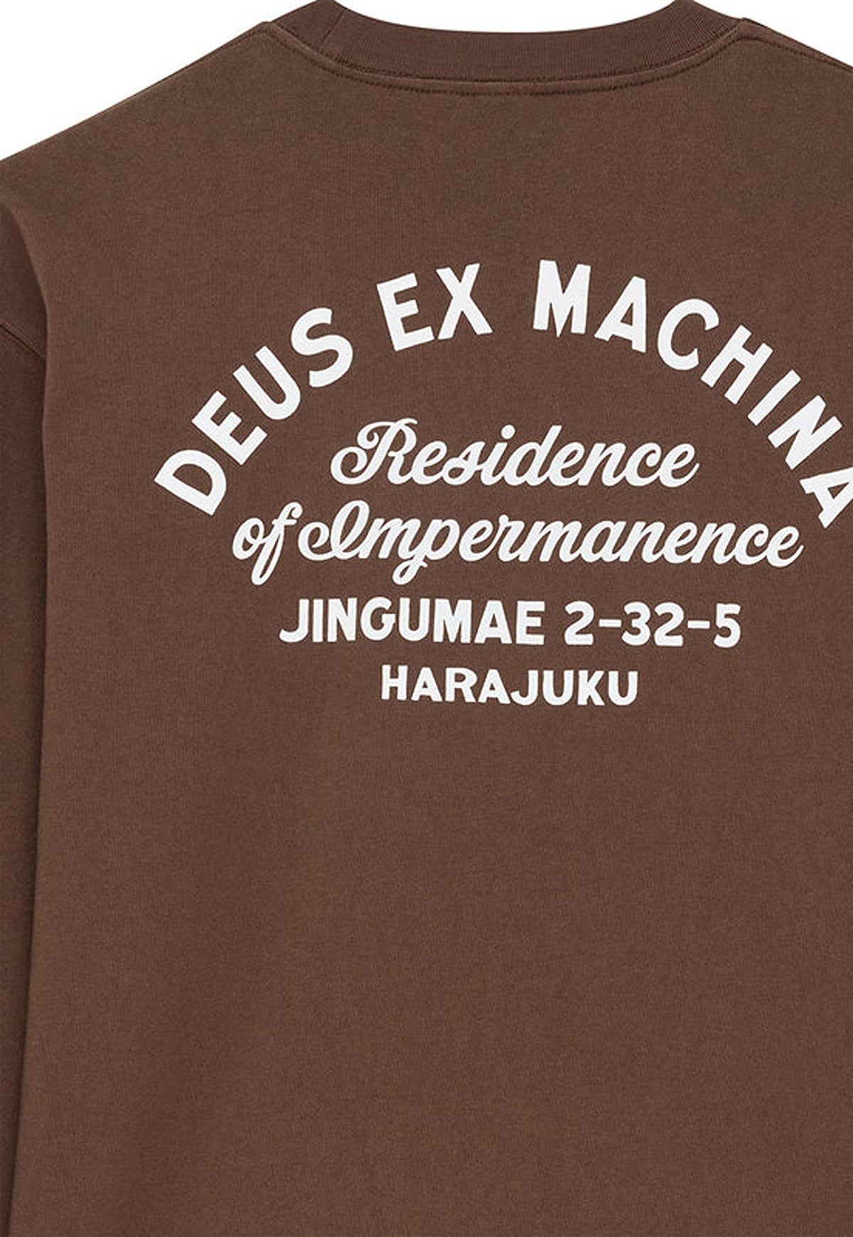 Dark Olive Green טי שירט ארוכה לגברים Harajuku Sign DEUS EX MACHINA