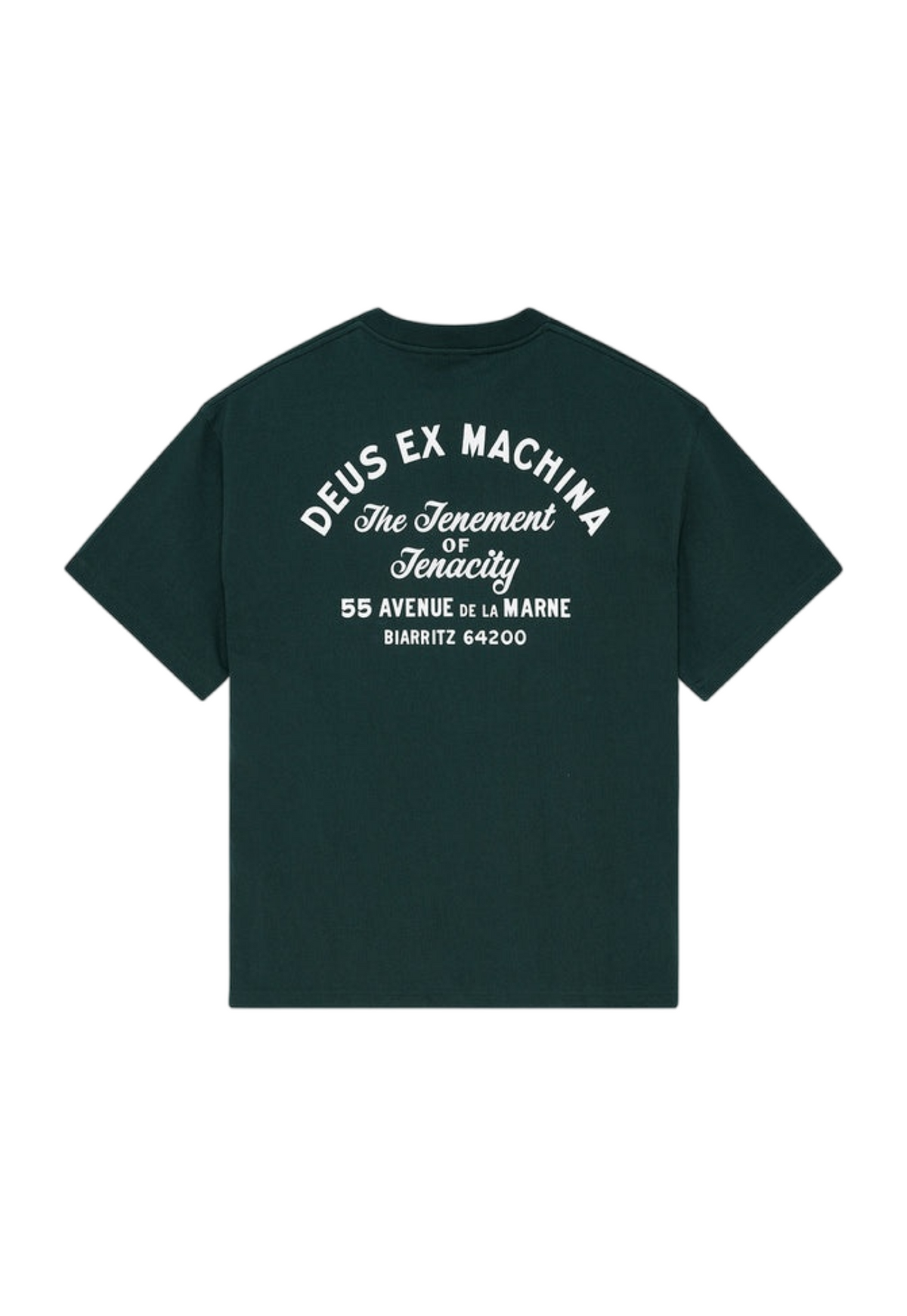 Dark Slate Gray טי שירט קצרה לגברים Biarritz Sign DEUS EX MACHINA