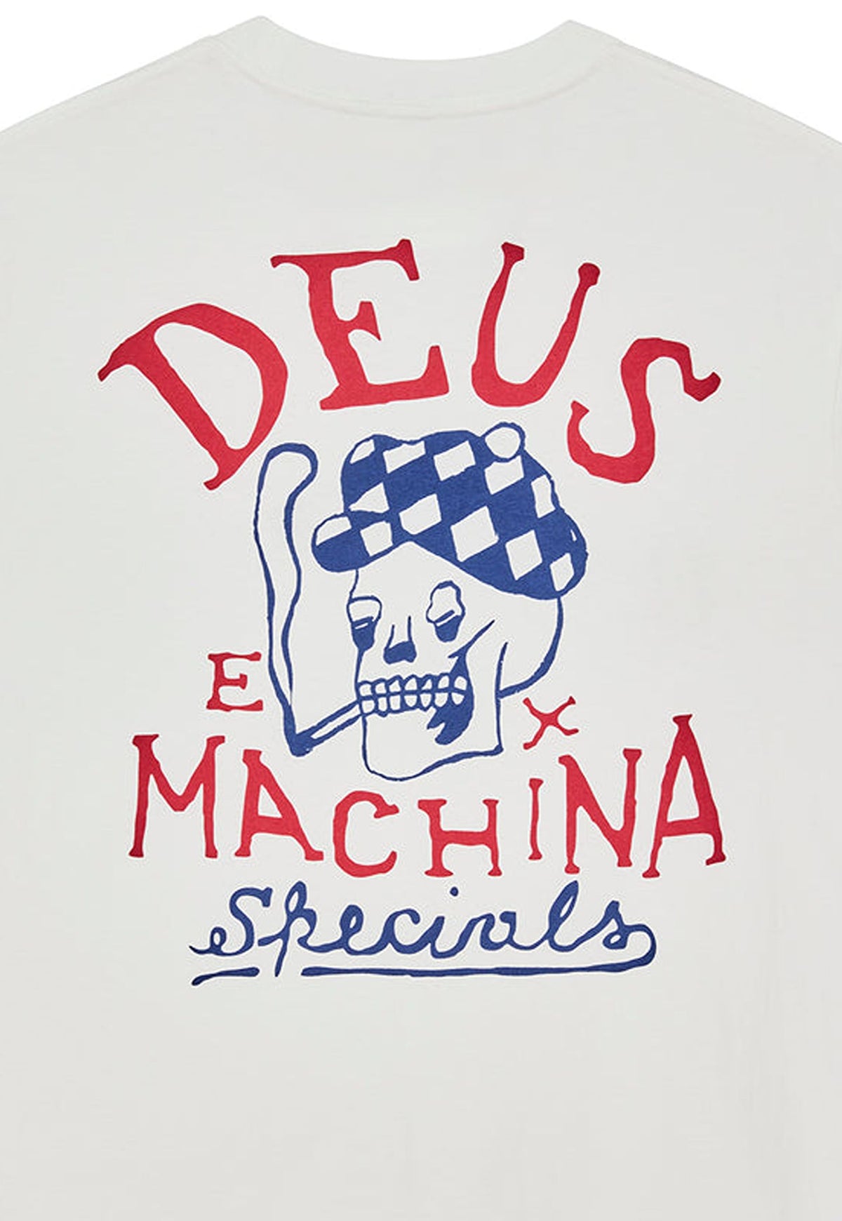 Antique White טי שירט קצרה לגברים Bobskull DEUS EX MACHINA