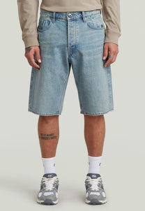 Light Gray ג'ינס קצר לגברים Deeggie - Regular Fit G STAR