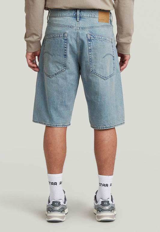 Light Gray ג'ינס קצר לגברים Deeggie - Regular Fit G STAR
