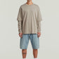 Light Gray ג'ינס קצר לגברים Deeggie - Regular Fit G STAR