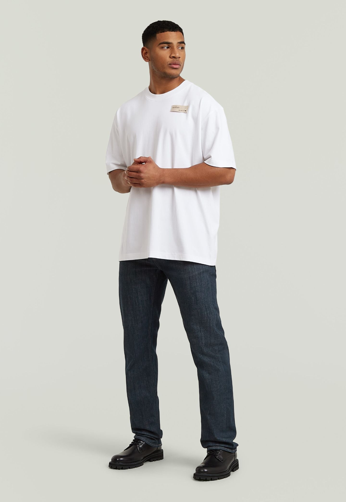 Light Gray ג'ינס ארוך לגברים D-Staq 3D - Slim Fit G STAR