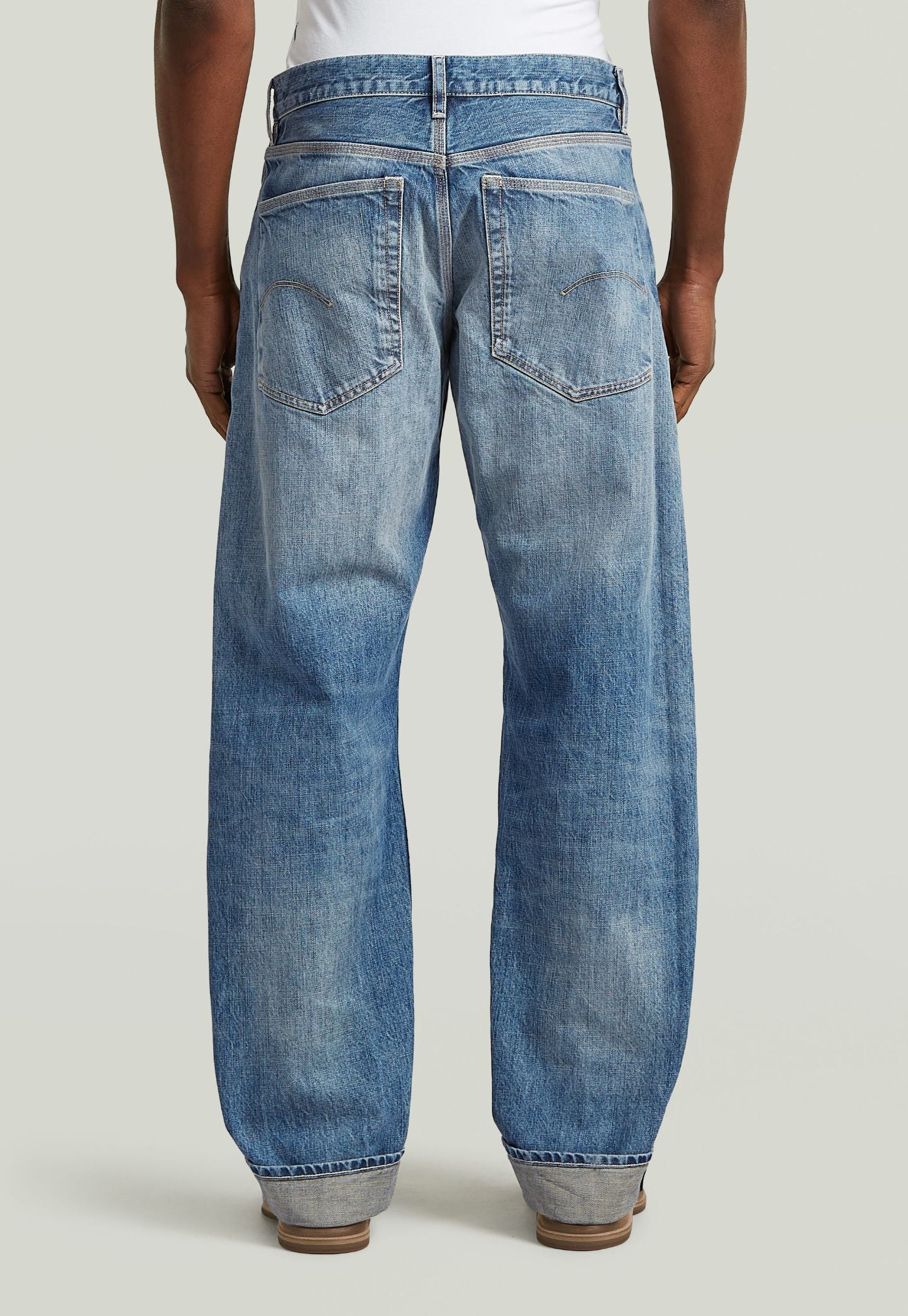 Light Gray ג'ינס ארוך לגברים Deeggie - Straight Fit G STAR