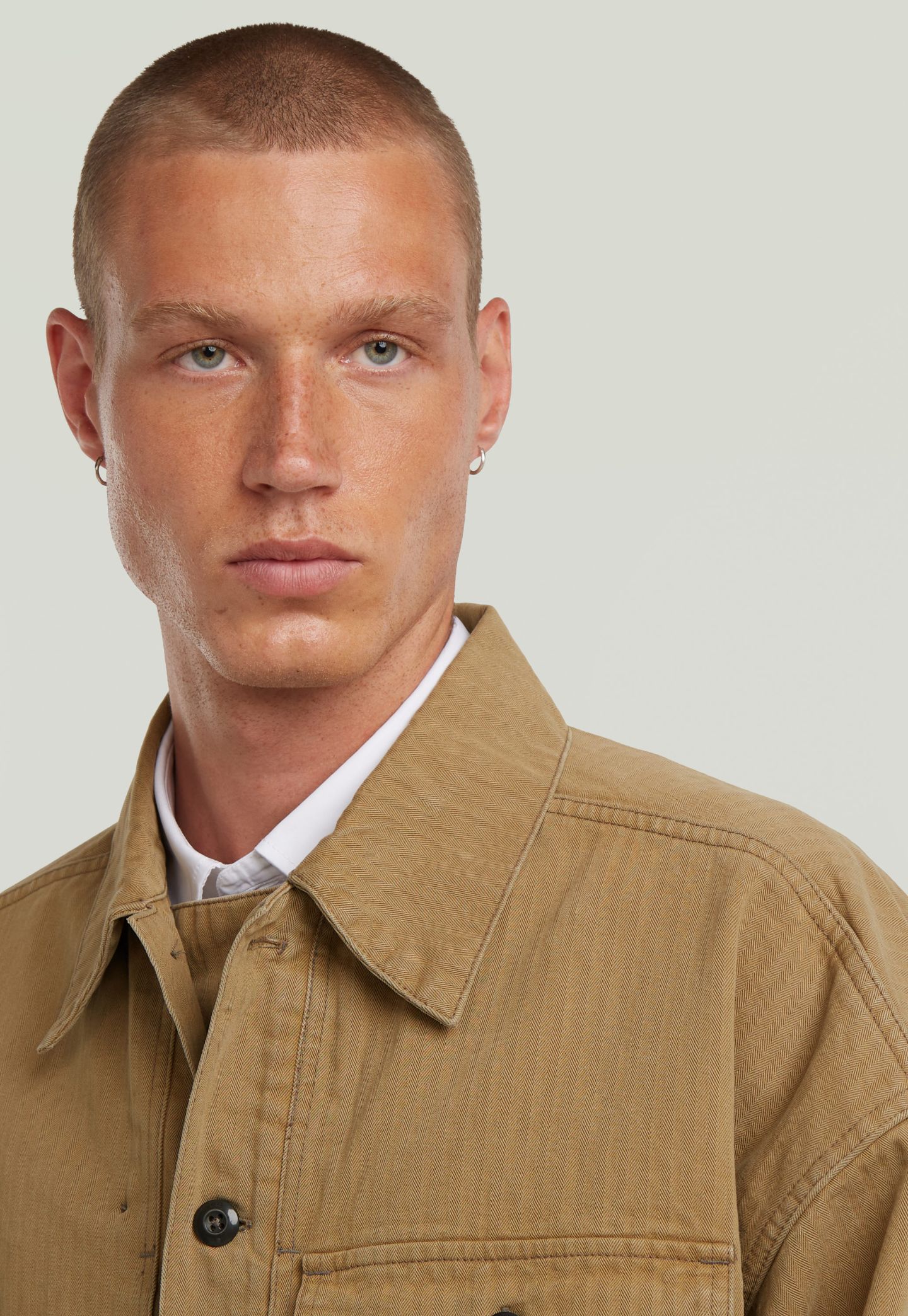 Light Gray ג'קט לגברים GS-012 USMC P44 G STAR