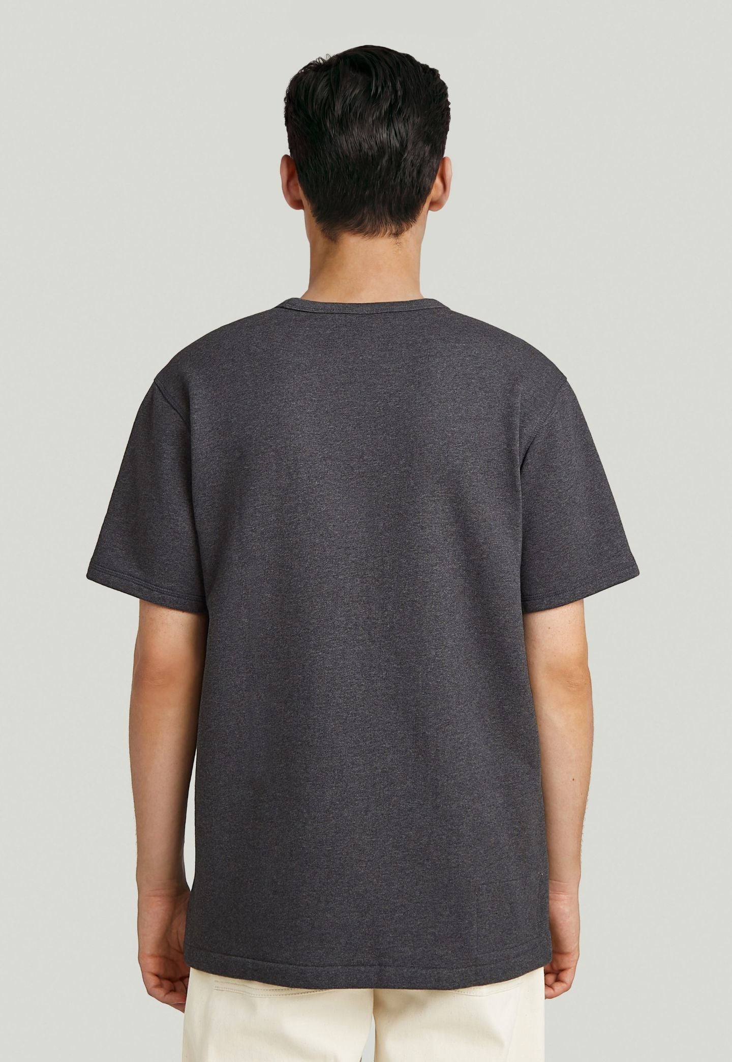 Light Gray טי שירט קצרה לגברים G-S014 G STAR