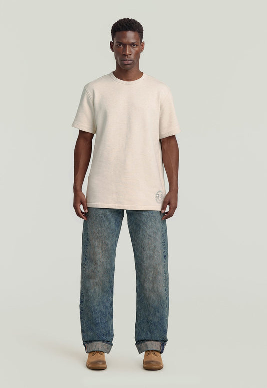 Light Gray טי שירט קצרה לגברים G-S014 G STAR