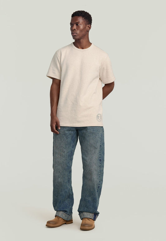 Light Gray טי שירט קצרה לגברים G-S014 G STAR