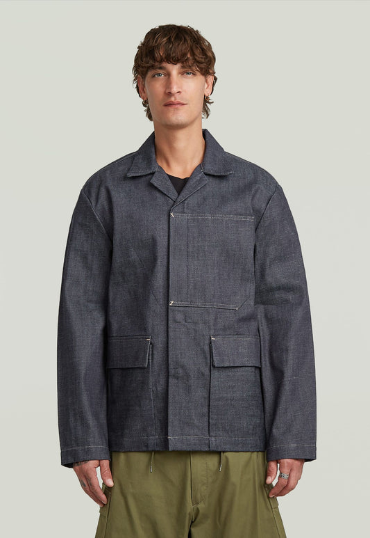 Light Gray ג'קט לגברים Marseille Straight Selvedge G STAR