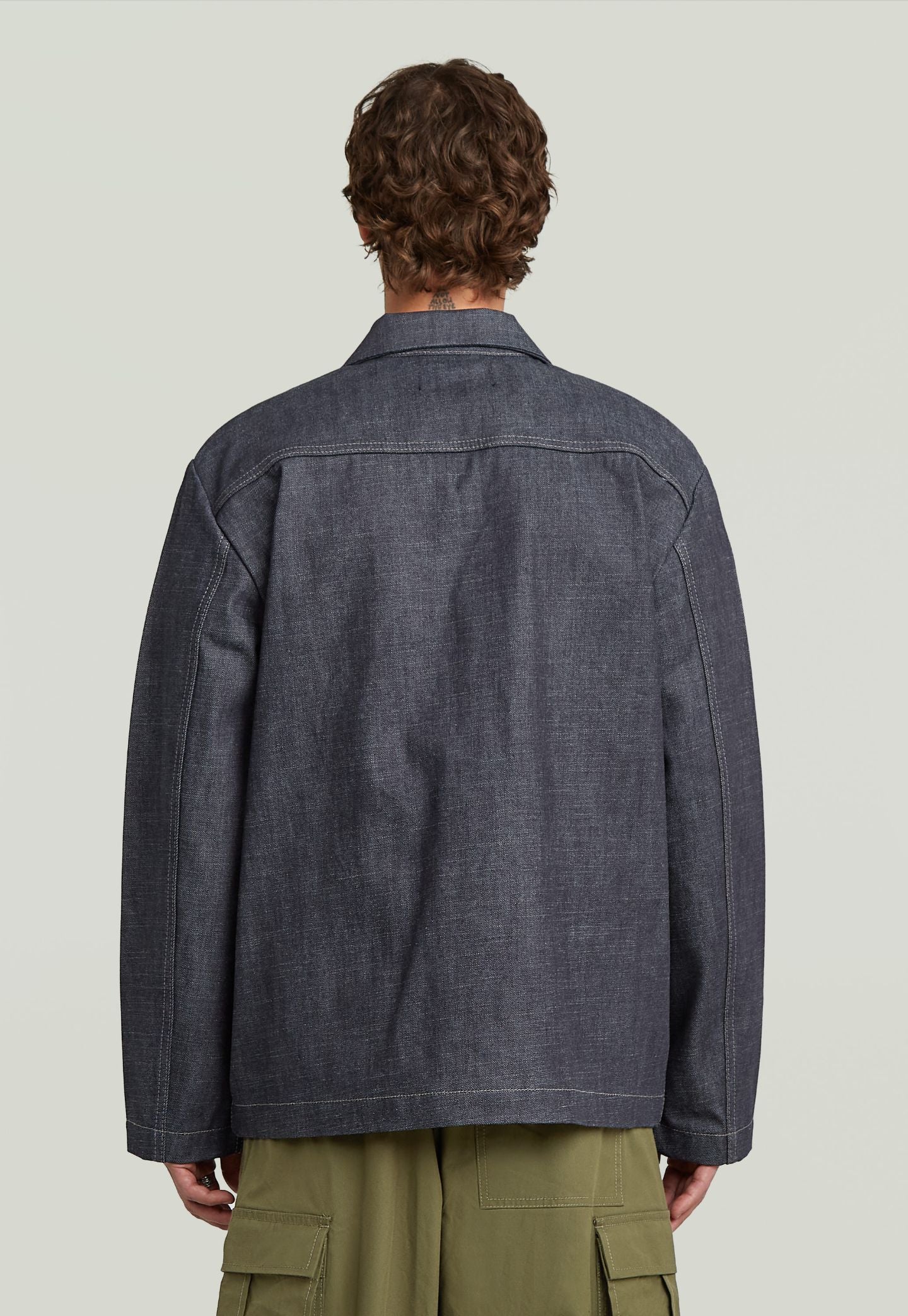 Light Gray ג'קט לגברים Marseille Straight Selvedge G STAR