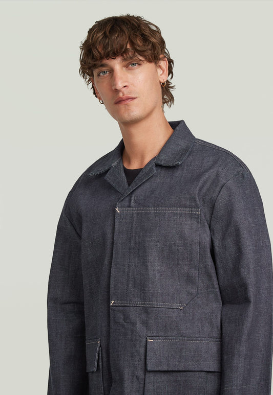 Light Gray ג'קט לגברים Marseille Straight Selvedge G STAR