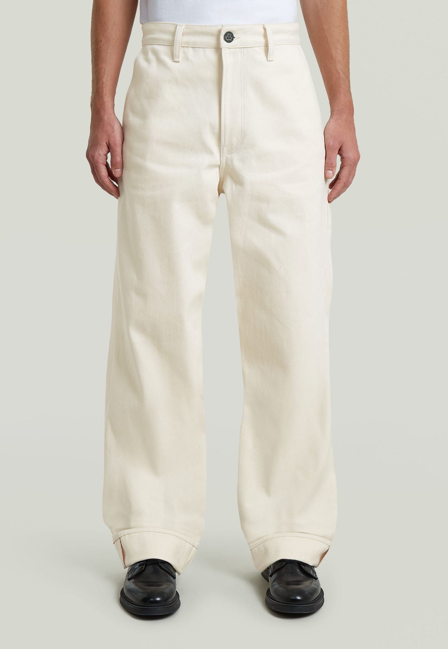 Light Gray ג'ינס ארוך לגברים Modson Chino - Straight Fit G STAR