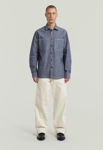Light Gray ג'ינס ארוך לגברים Modson Chino - Straight Fit G STAR