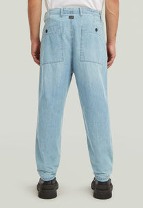 Light Gray ג'ינס ארוך לגברים Pleated Chino - Relaxed Fit G STAR