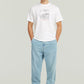 Light Gray ג'ינס ארוך לגברים Pleated Chino - Relaxed Fit G STAR