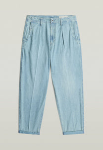 Light Steel Blue ג'ינס ארוך לגברים Pleated Chino - Relaxed Fit G STAR