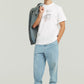 Light Gray ג'ינס ארוך לגברים Pleated Chino - Relaxed Fit G STAR