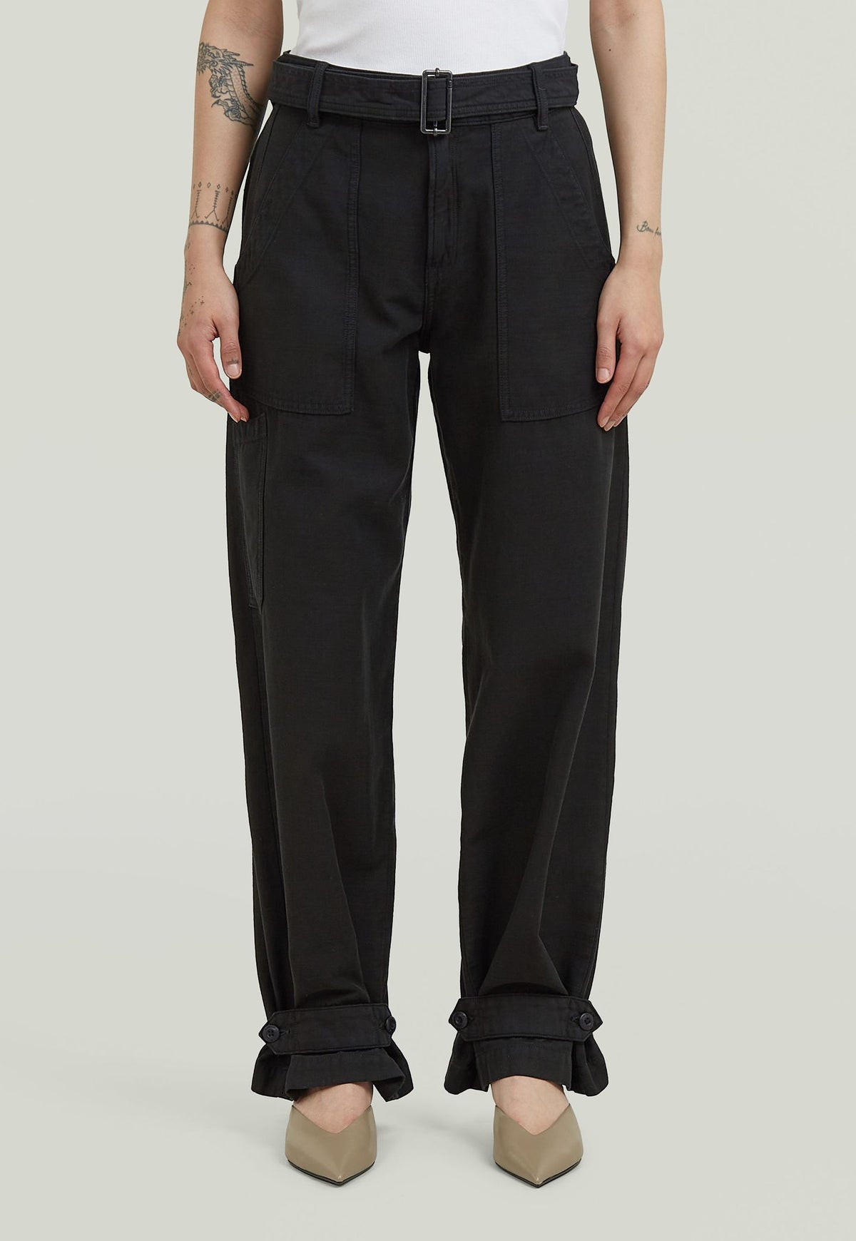 Black ג'ינס לנשים G-Star Belted Fatigue G STAR