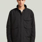 Dark Slate Gray חולצה מכופתרת ארוכה לגברים Utility Padded Relaxed Overshirt G STAR