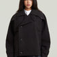 Black מעיל אופנה לנשים 4-Pocket Cape G STAR