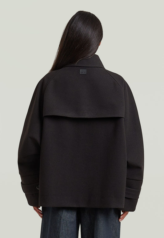 Light Gray מעיל אופנה לנשים 4-Pocket Cape G STAR