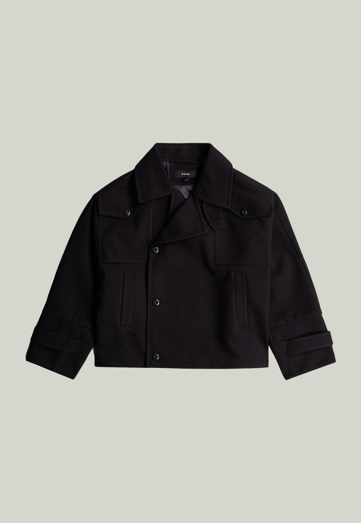 Black מעיל אופנה לנשים 4-Pocket Cape G STAR