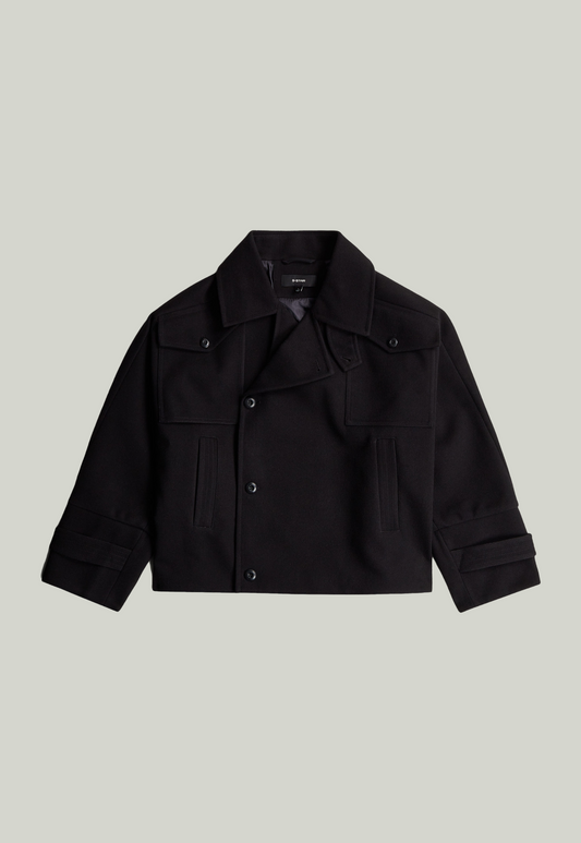 Black מעיל אופנה לנשים 4-Pocket Cape G STAR