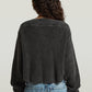 Dark Slate Gray סוודר לנשים Washed Open Neck Knit G STAR