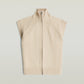 Gray סוודר לנשים Heavy Moto Zip Vest Knit G STAR