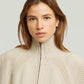 Light Gray סוודר לנשים Heavy Moto Zip Vest Knit G STAR