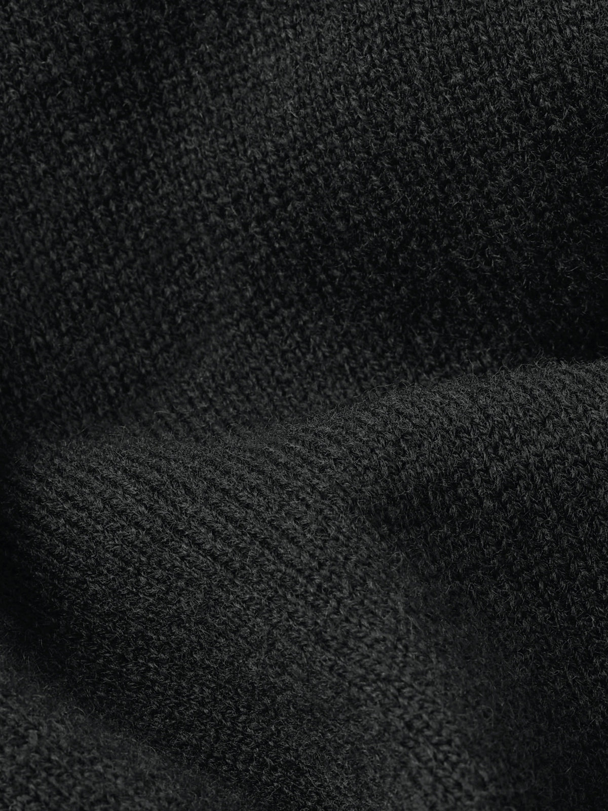 Black סוודר לגברים Wool Refined Polo Collar Knit G STAR
